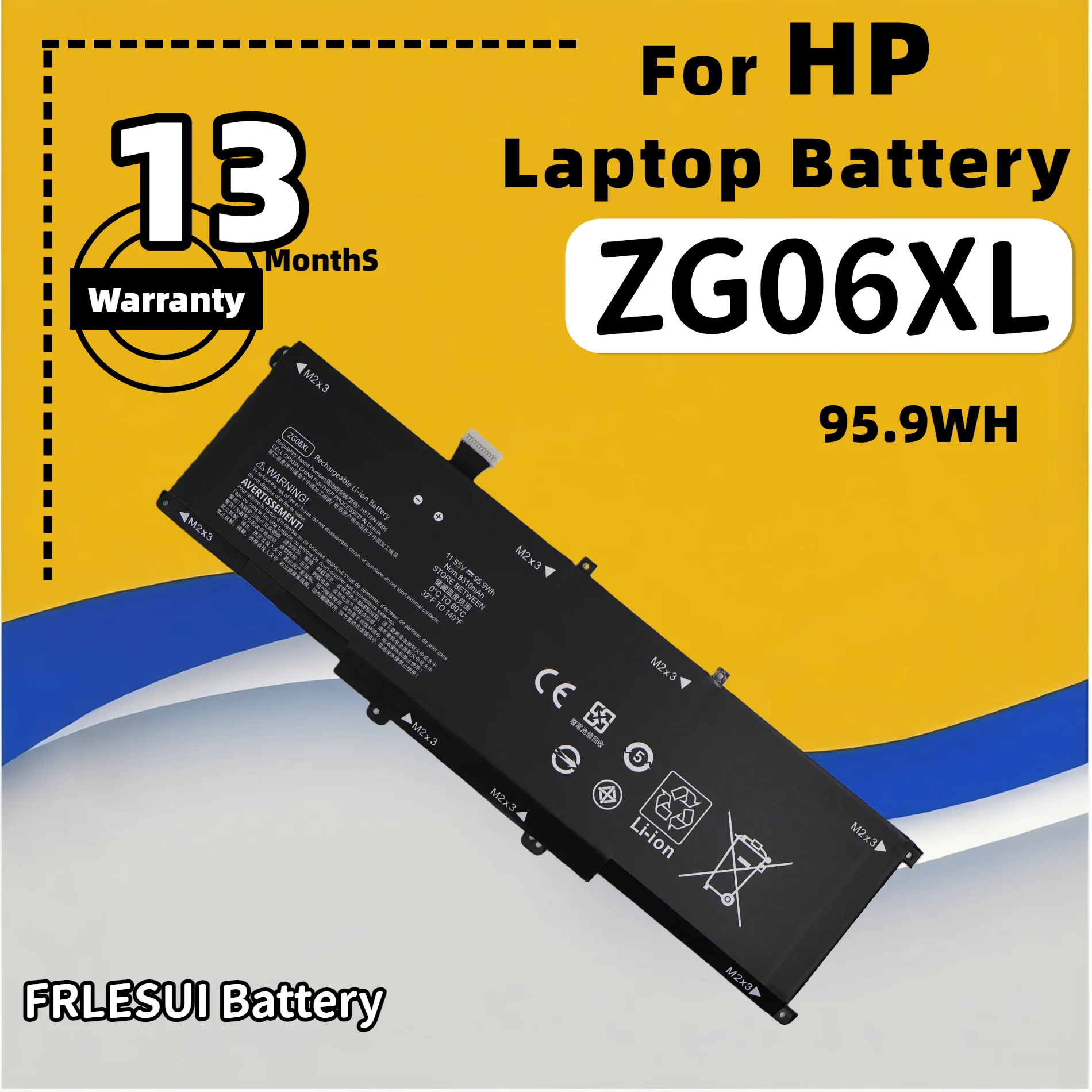 FRLESUI For HP Elitebook 1050 G1 Series For ZBook Studio X360 G5 Series HSTNN-IB8H HSN-Q11C L07046-855 ZG06XL Battery