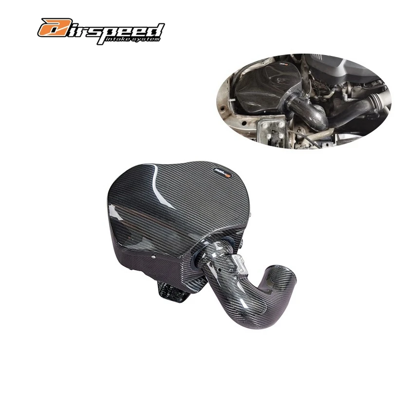 Car Intake System Real Car Data Development Light Weight Dry Carbon Fiber Cold Intake System For Bmw 3 Series B48 F Chassis 2.0T