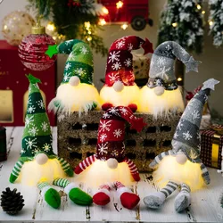 Glowing Gnome Christmas Faceless Doll Merry Christmas Home Decoration Navidad Natal Gift for New Year 2023 Christmas Gifts