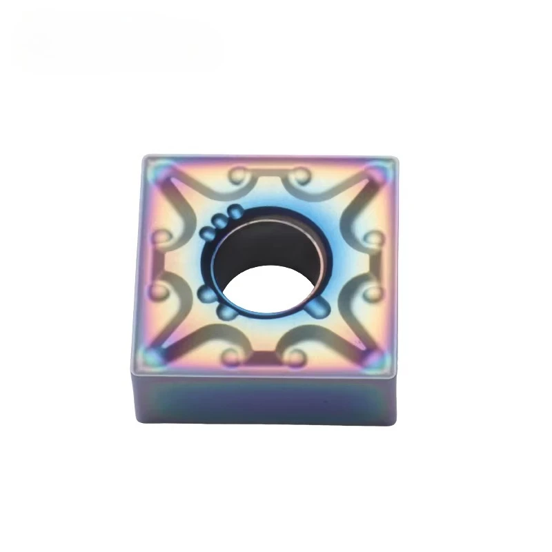10Pcs/Box SNMG120404 SNMG120408 Color-Coated Stainless Steel Hardened Steel Turning Inserts PVD Coating
