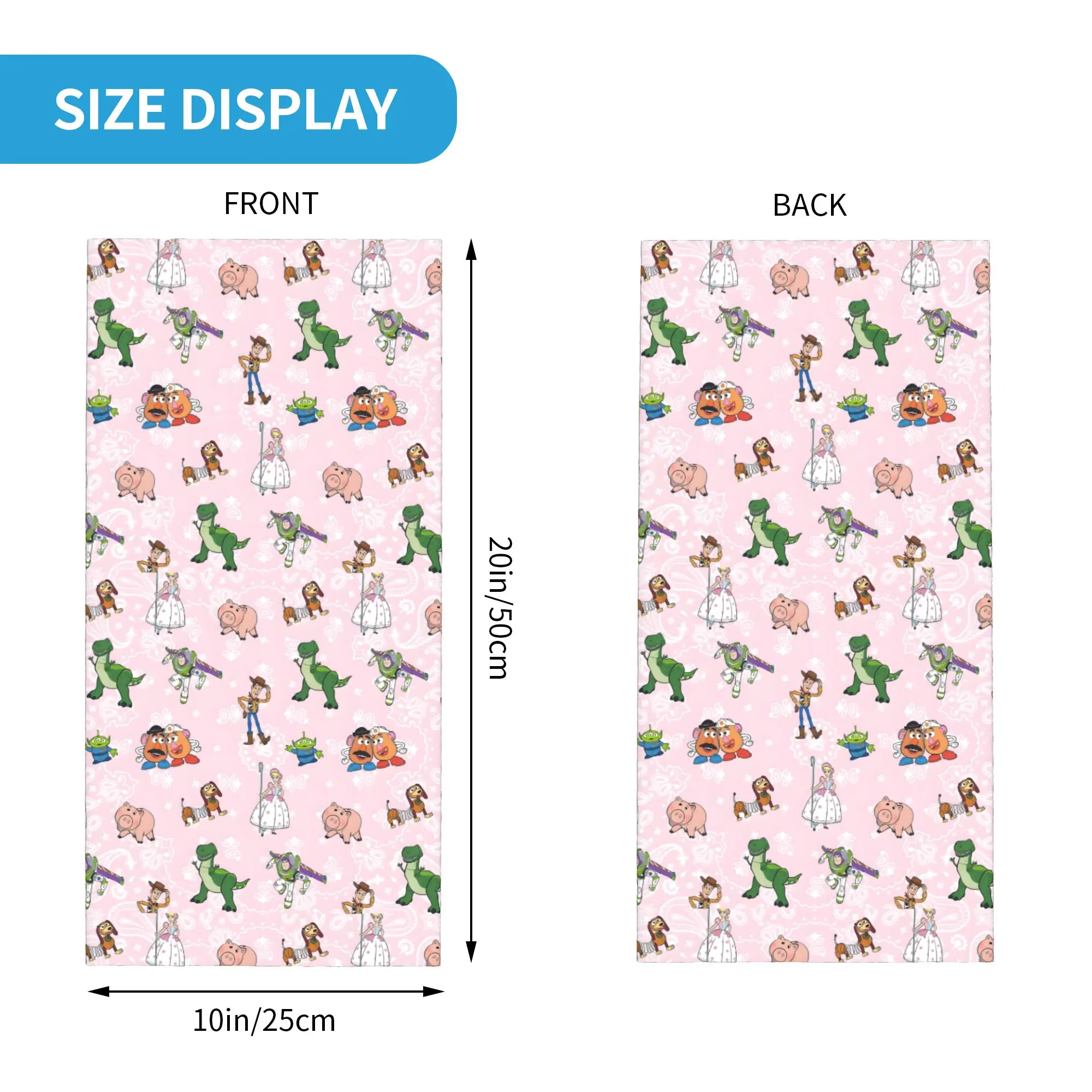Custom T-Toys S-Storys Pink Neck Gaiter Men Women UV Face Shield Winter Stoney Clover Bandana Scarf for Ski