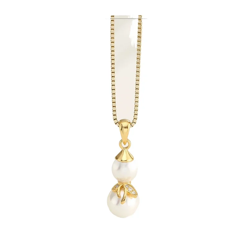 

CHARMING SOUTH SEA WHITE PEARL PENDANT NECKLACE SILVER