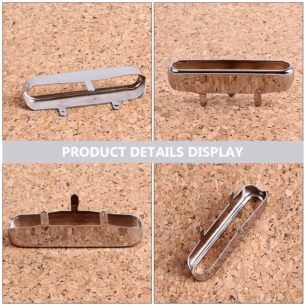 

Hollow Design Nickel-Plated Pickup Cover Protects Humbucker on Electric Guitar Solid Metal Construction Classic Look Guitar