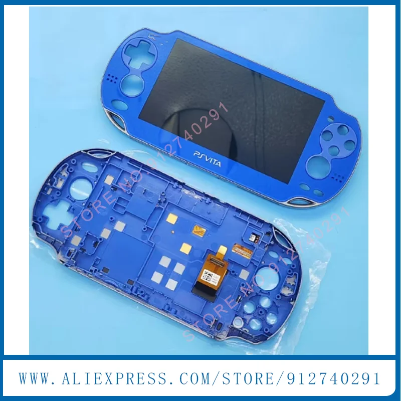 Czarno-biały kolor Nowy OLED do Playstation PS Vita PSV 1000 1001 1004 Ekran LCD z dotykiem (digitizerem) i ramką — zdjęcie produktu 5