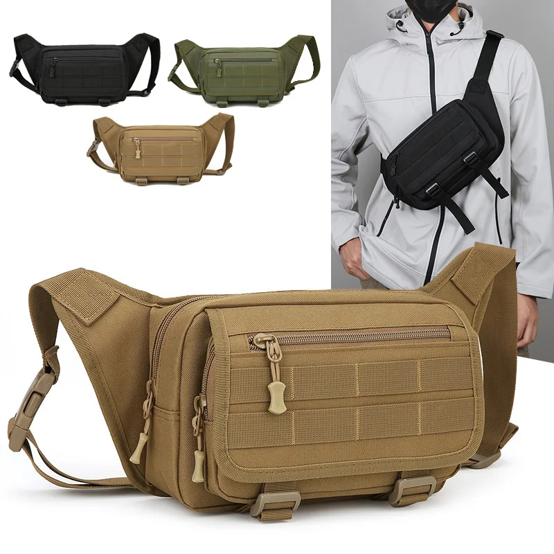 

Multi Functional Men's Chest Bag,High-quality Canvas Crossbody Bag,sports Shoulder Bag,suitable for Daily Use,sports,cycling,etc