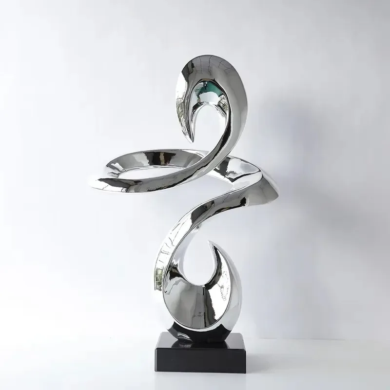 Creative Abstract Resin Floor Art Sculpture Modern High-end Large Decorative Ornament for Home Furnishing Environmental