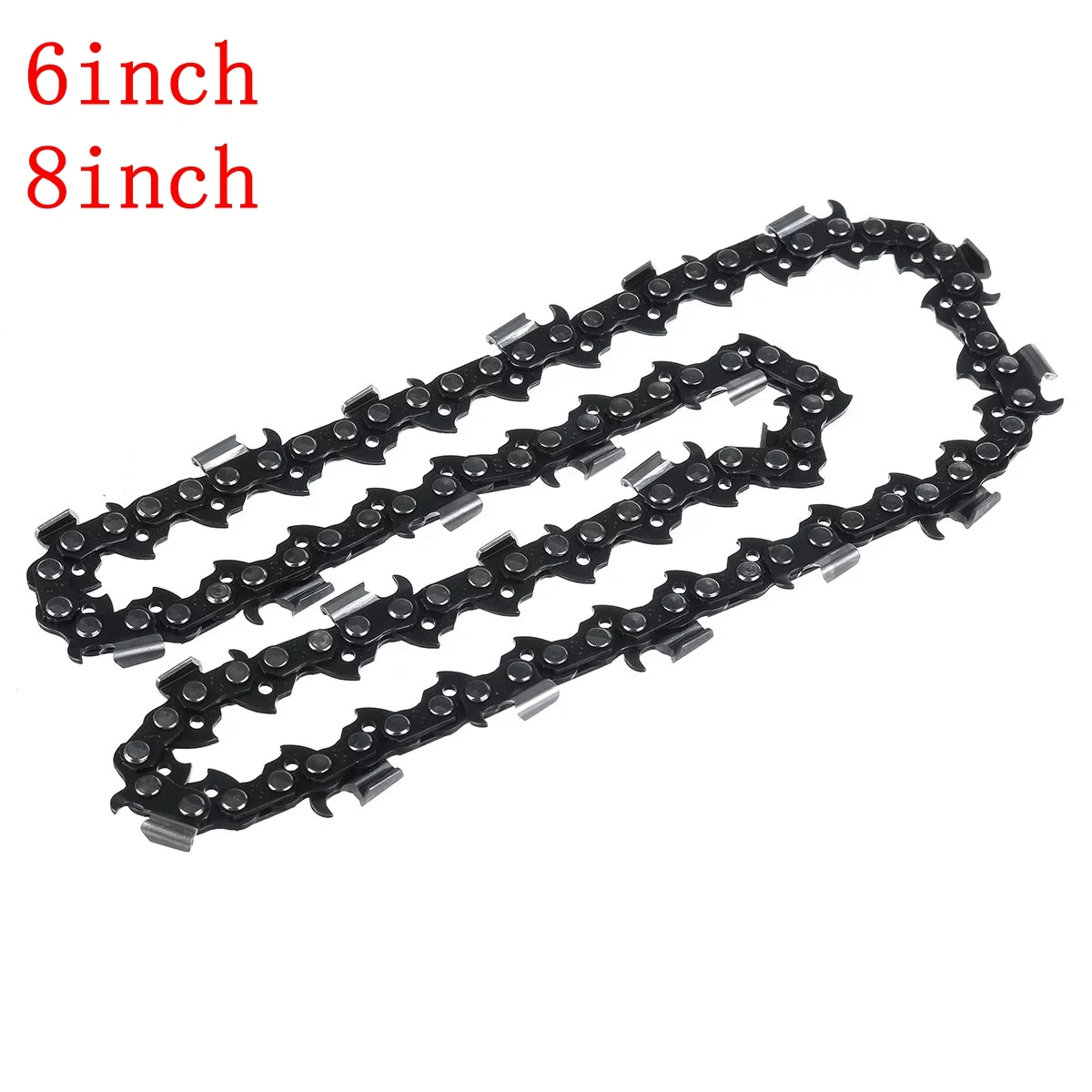 2/4pcs 6inch/8inch Chainsaw Chains Mini Steel 1/4 Electric Saw Chains For Woodworking Power Tool Accessories