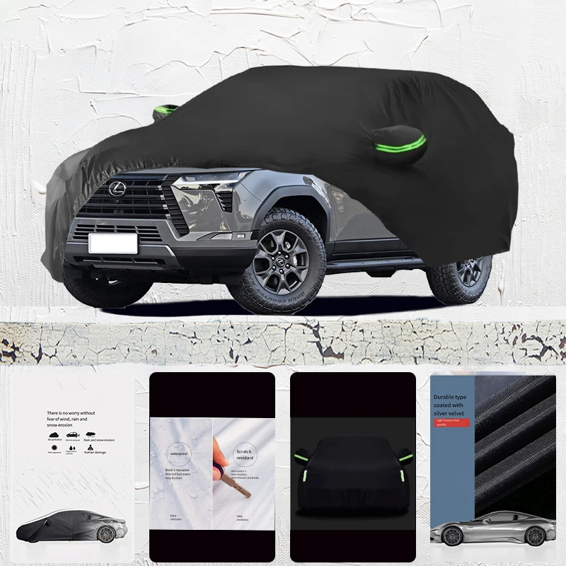 

For Lexus GX Anti-UV Sun Shade Rain Snow Resistant Dustproof Black cover Car umbrella Full Car Cover Outdoor Protection