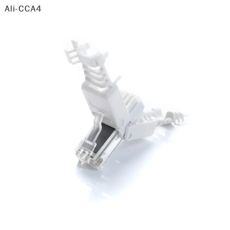 CCA4-No Crimp Ethernet Cable Tool-Free Crystal Head Plug CAT6 RJ45 Connector Application Cat6 Cable Suitable for Ethernet Cable