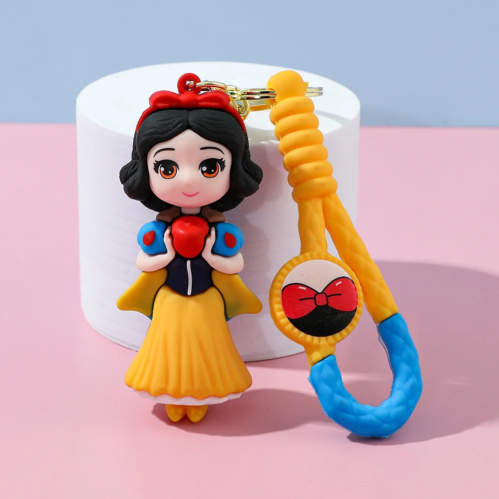 1 قطعة ل سنو وايت المفاتيح إلسا أليس قلادة الكرتون حقيبة الهاتف حورية البحر الأميرة الاطفال المشجعين الهدايا بالجملة #2