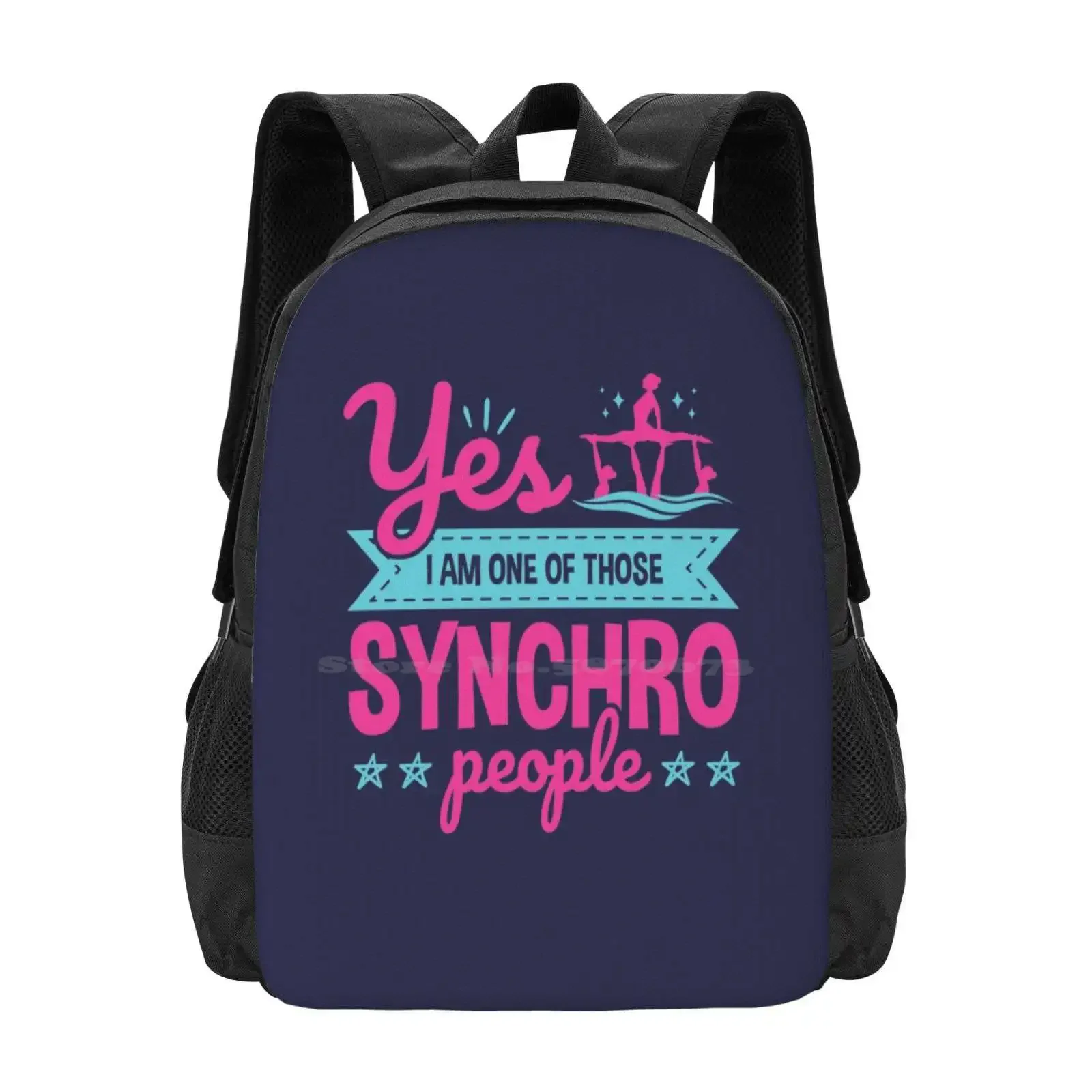 

Synchronized Swimming Yes I Am One Of Those Synchro People Hot Sale Schoolbag Backpack Fashion Bags Yes I Am One Of Those