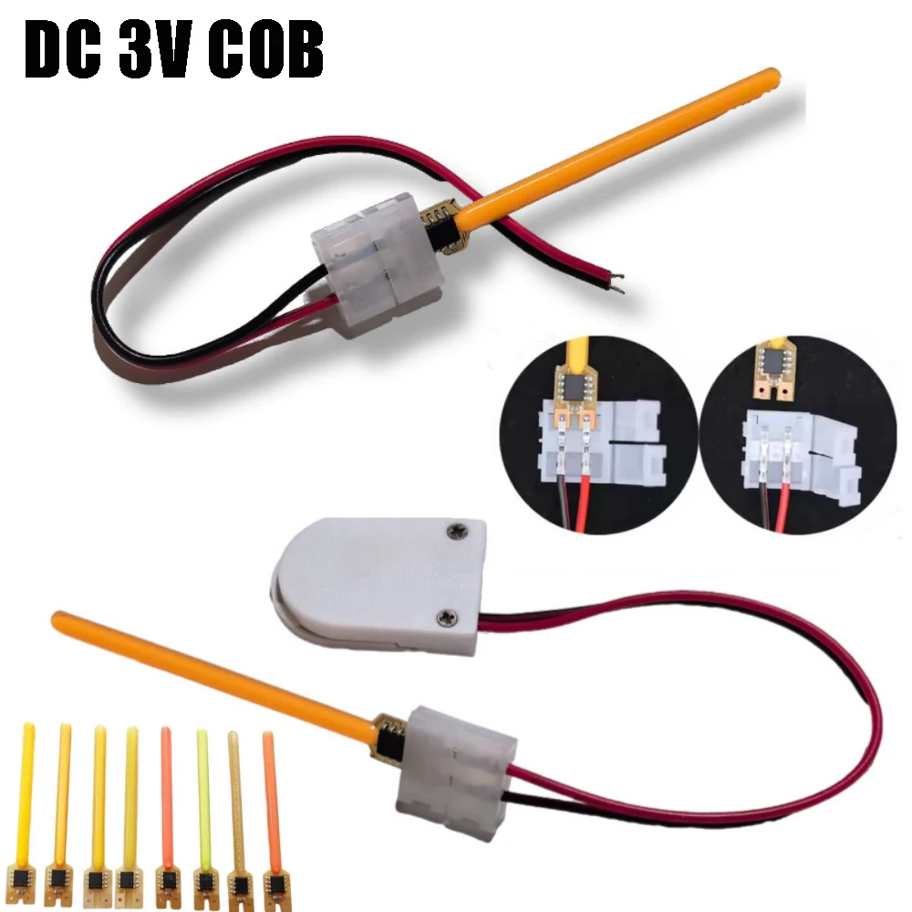 

Светодиодная нить накаливания постоянного тока 3 В, 40 мм, 59 мм, 70 мм, метеоритный дождь, детали лампы с проточной водой, аксессуары для ламп накаливания