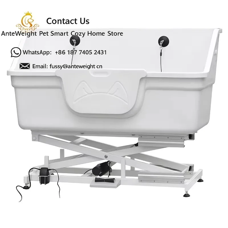 Fiberglass Eco-Friendly Dog Grooming Tub Commercial Bathroom Use