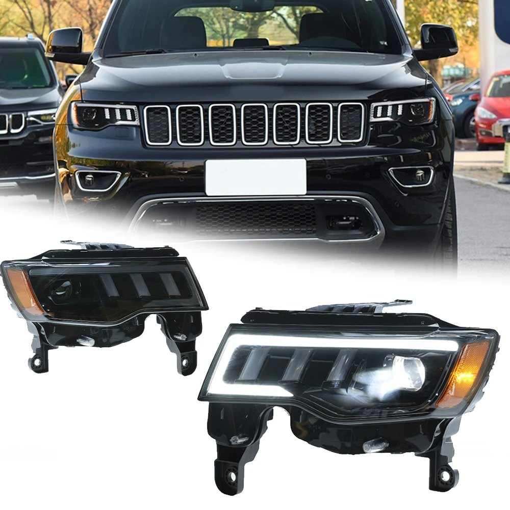 

Styling LED HeadLights For Jeep Grand Cherokee 14-22 Full Led DRL Car Head Lamp Assembly Signal Accessories Modified Lamp