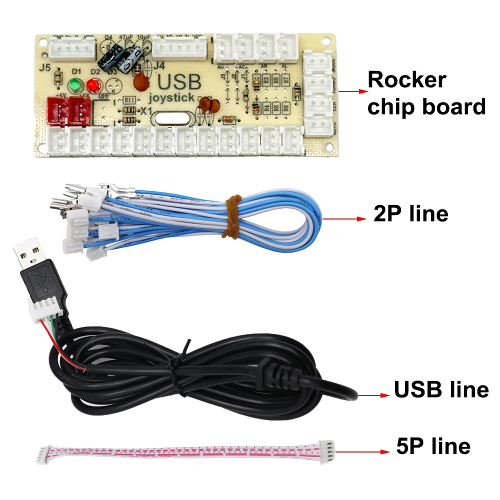 Yinglucky ใหม่ Zero Delay USB Encoder To PC จอยสติ๊กและปุ่มสำหรับ MAME & Fight Stick ควบคุม DIY เกมอาเขตชุดอะไหล่