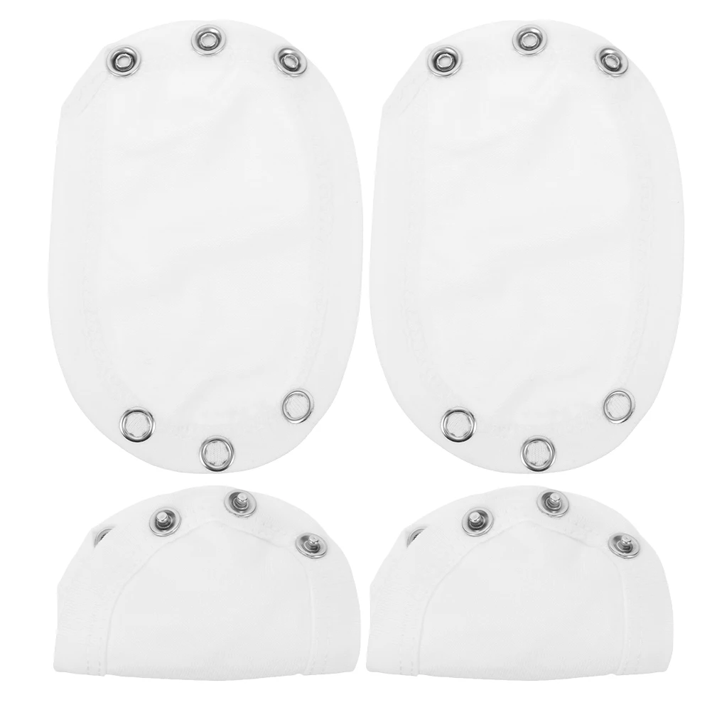 

4Pcs Baby Bodysuit Extender Soft Cotton Comfortable Infant Romper Snap Extender Baby Grow Extenders for Boys Girls