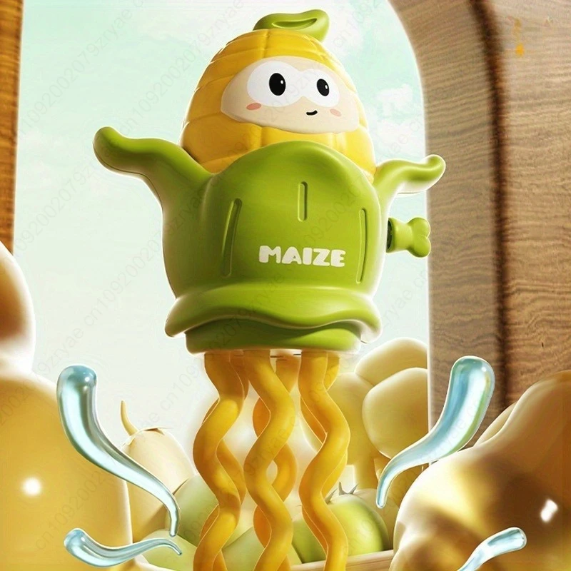 Zabawki Mechaniczne Nakręcane Tańczące Kukurydzy Kręcące się Kukurydzy Dziecięce Kukurydzy Zabawne Kreatywne Sortowanie, Układanie w Stosy, Łączenie