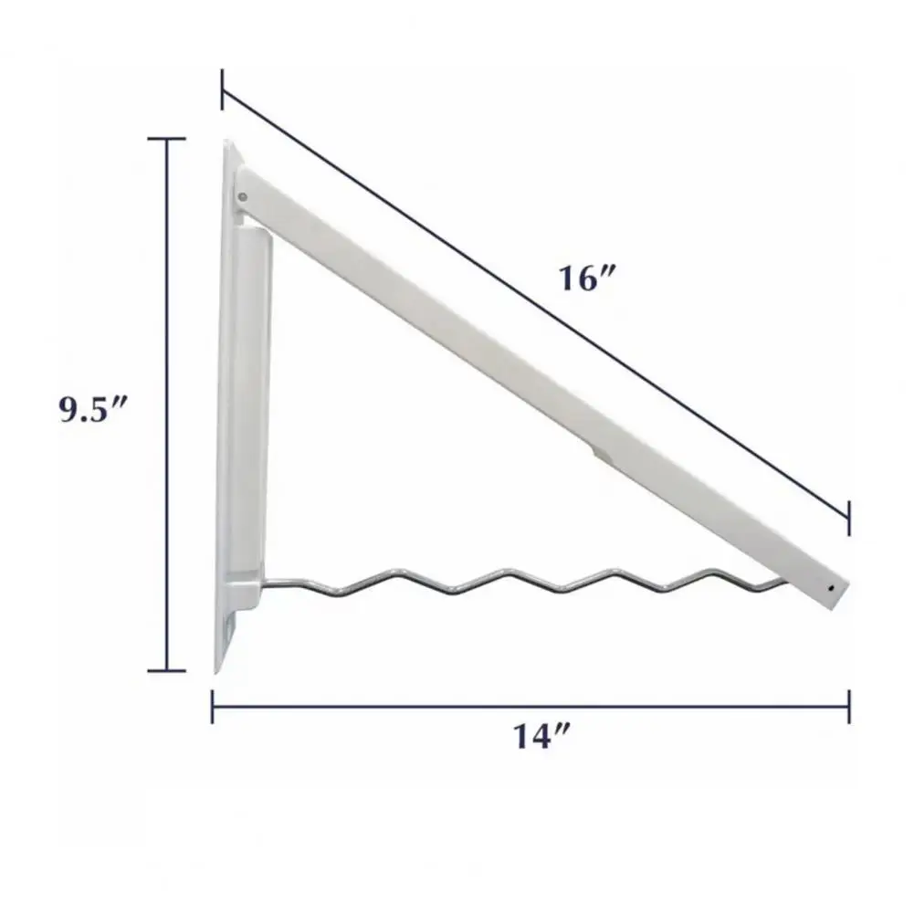 พับราวตากผ้าติดผนังซักรีดแห้งแขวนหยักออกแบบราวแขวนเสื้อผ้าประหยัดพื้นที่สําหรับห้องนอนห้องซักรีด
