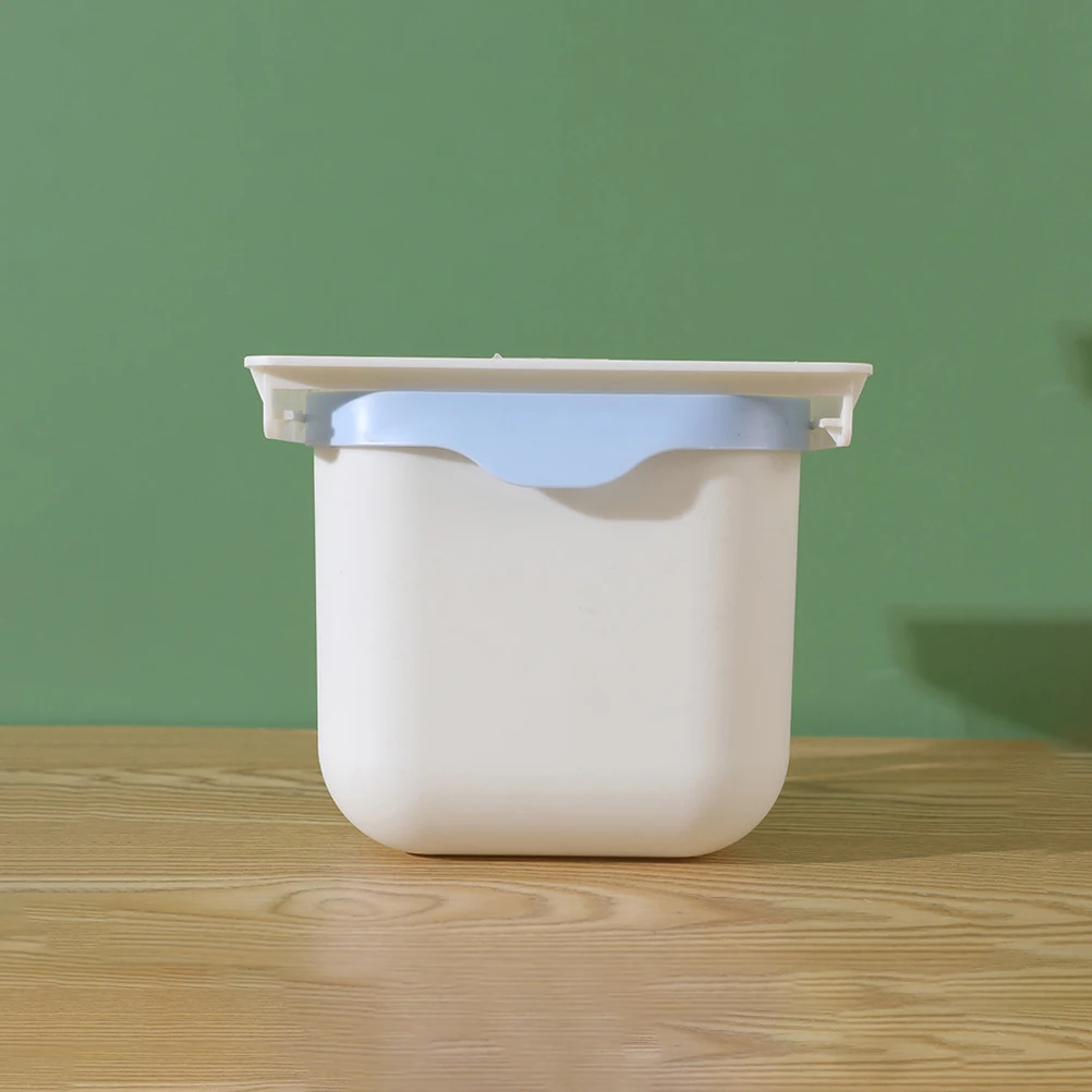 

Trash Can under Table for Desk Small Waste Basket Bin Plastic Desktop Office Junk Case Drawer Type Household Container