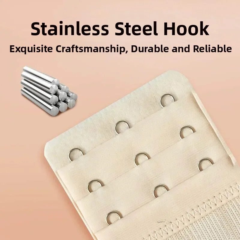 Extended Four Three Two Row Back Buckle Hook Ladies Underwear Bra Wide Connector Band Extended Fastener Wide Strap Buckle