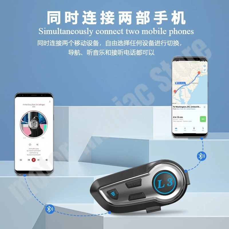 Motorcycle Bluetooth Helmet Intercom Earphones Full Helmet Four Seasons Summer Safety Helmet Listening To Music