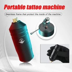 Tattoo Machine Set Wireless Tattoo Power Supply 8V 9000Rpm RCA /DC Interface Professional Rotary Tattoo Battery Pen Gun Kit