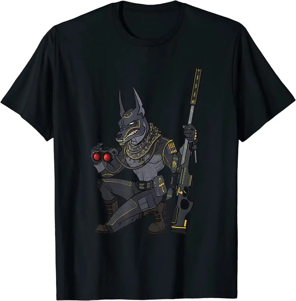 Anubis the God of Death Sniper Airsoft Tee T-Shirt  Unisex T-shirts Cotton Luxury brand vintage oversized