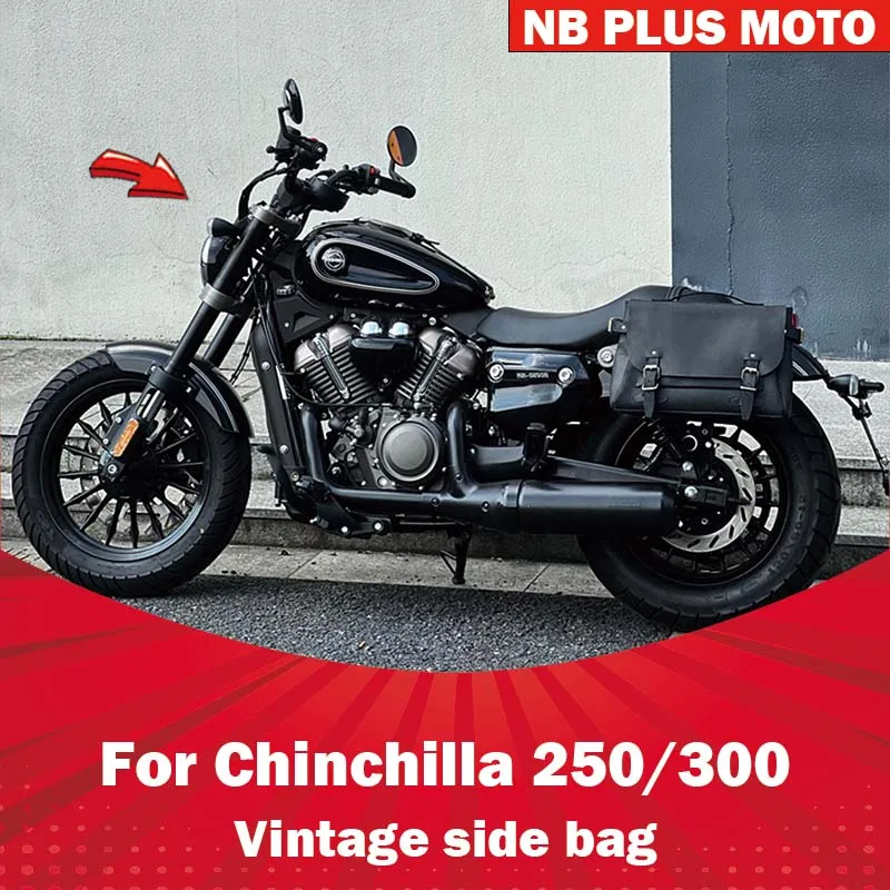

【Premium】For Niche side bag Benda Chinchilla 250 300 cycling retro side bag modified accessories rear seat side bag