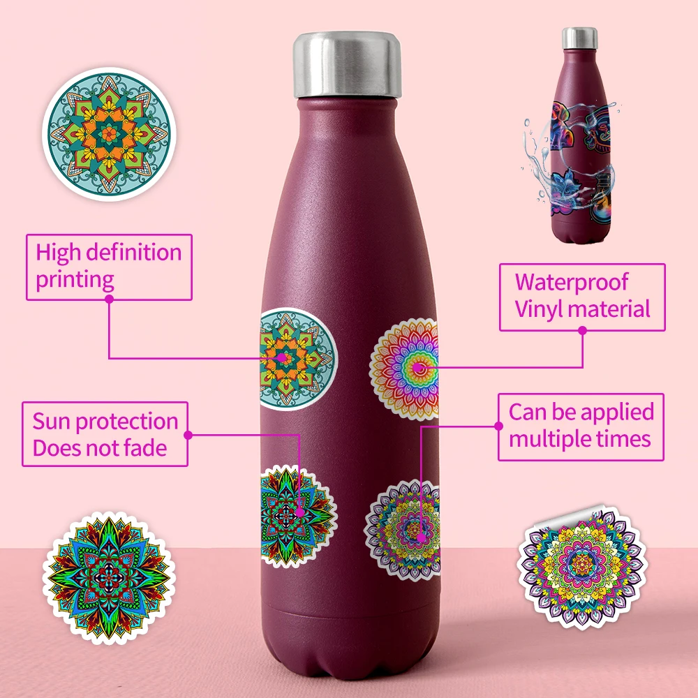 50PCS ดอกไม้พืชสด/Datura สติกเกอร์สําหรับโทรศัพท์มือถือคอมพิวเตอร์,ถ้วยน้ํา,สติกเกอร์ตกแต่งสําหรับแล็ปท็อปสติกเกอร์กันน้ํา