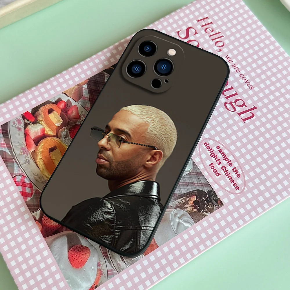 مغني الراب N-Naps Mec De CiteSimple لهاتف iPhone 11 12 13 14 15 16 Pro Max Plus حافظة ناعمة سوداء