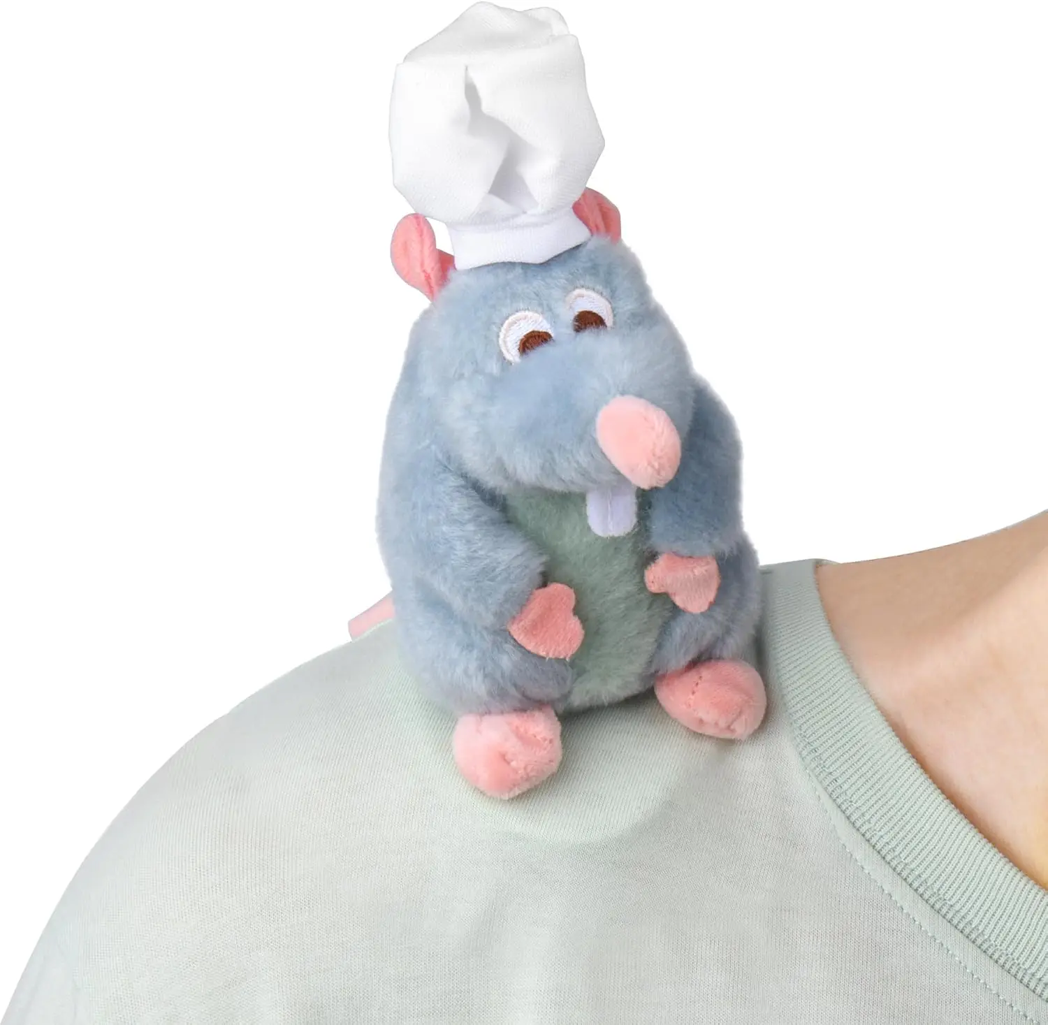 Rat Plush Toy Shoulder Riding Magnet Toy Remy Chef Pel 6 inch