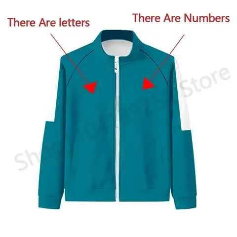2026 New Halloween Cosplay Costume Squid Seong Gi-hun Thanos Oh Il-nam 456 230 001 Jacket Tshirt Pants Tracksuit Sweatshir AABA