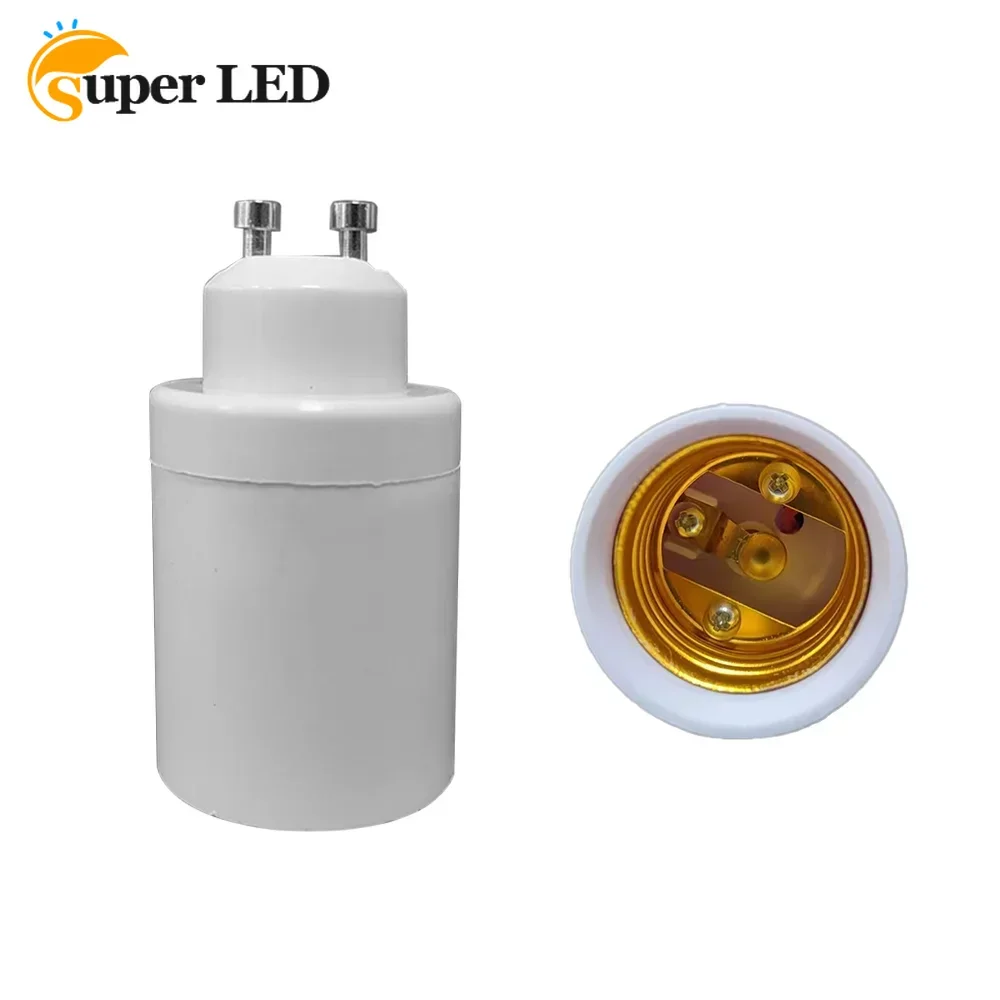 5/10/20PCS GU10 To E27 Bulb Base Adapter Connector To Edison Screw Light E27 Socket Converte LED Lights Lamp Base Bulb Holder