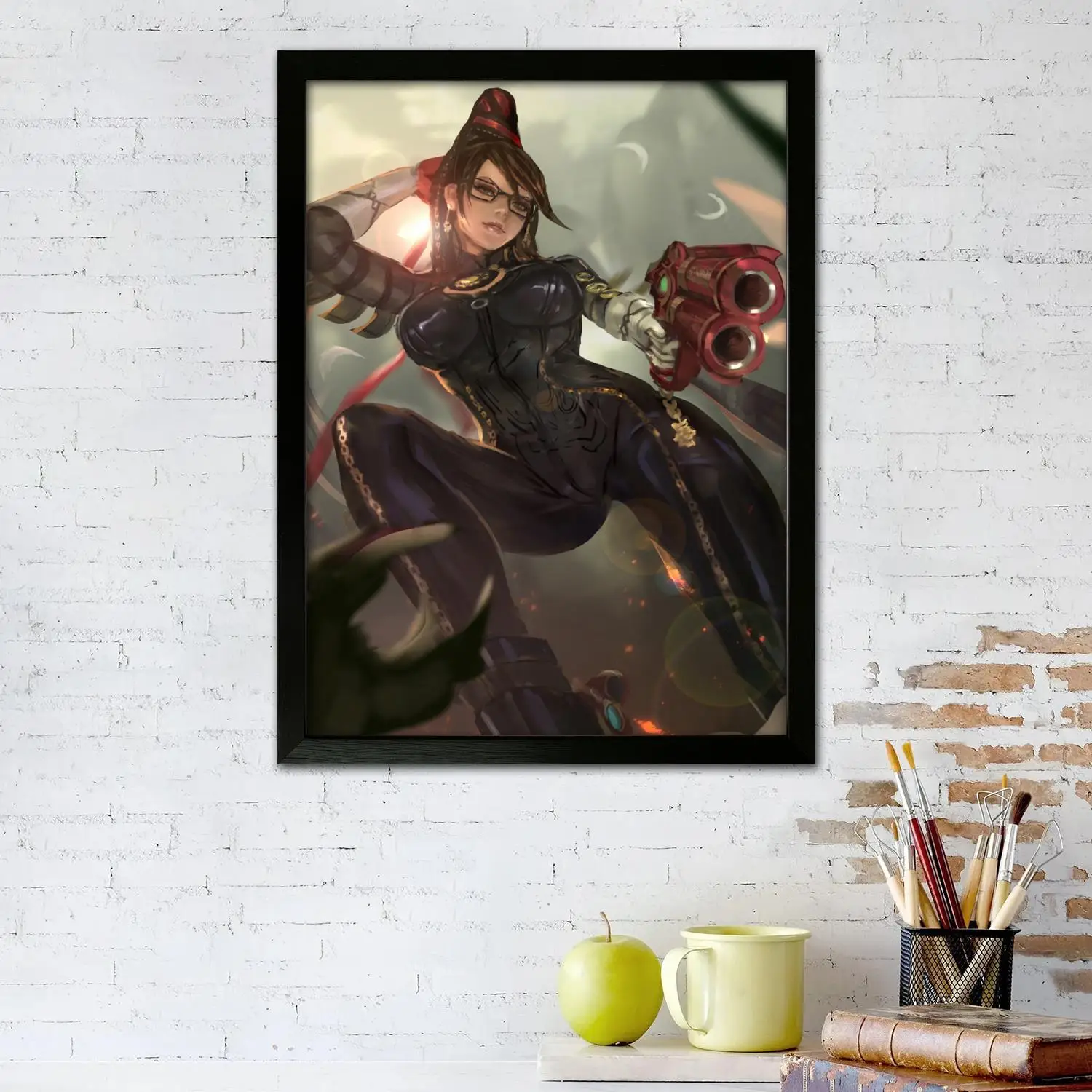 Bayonetta Video Game Canvas Art Poster, Wall Art, Picture Print, Modern Family, Bedroom Decor, Posters,Decorative painting