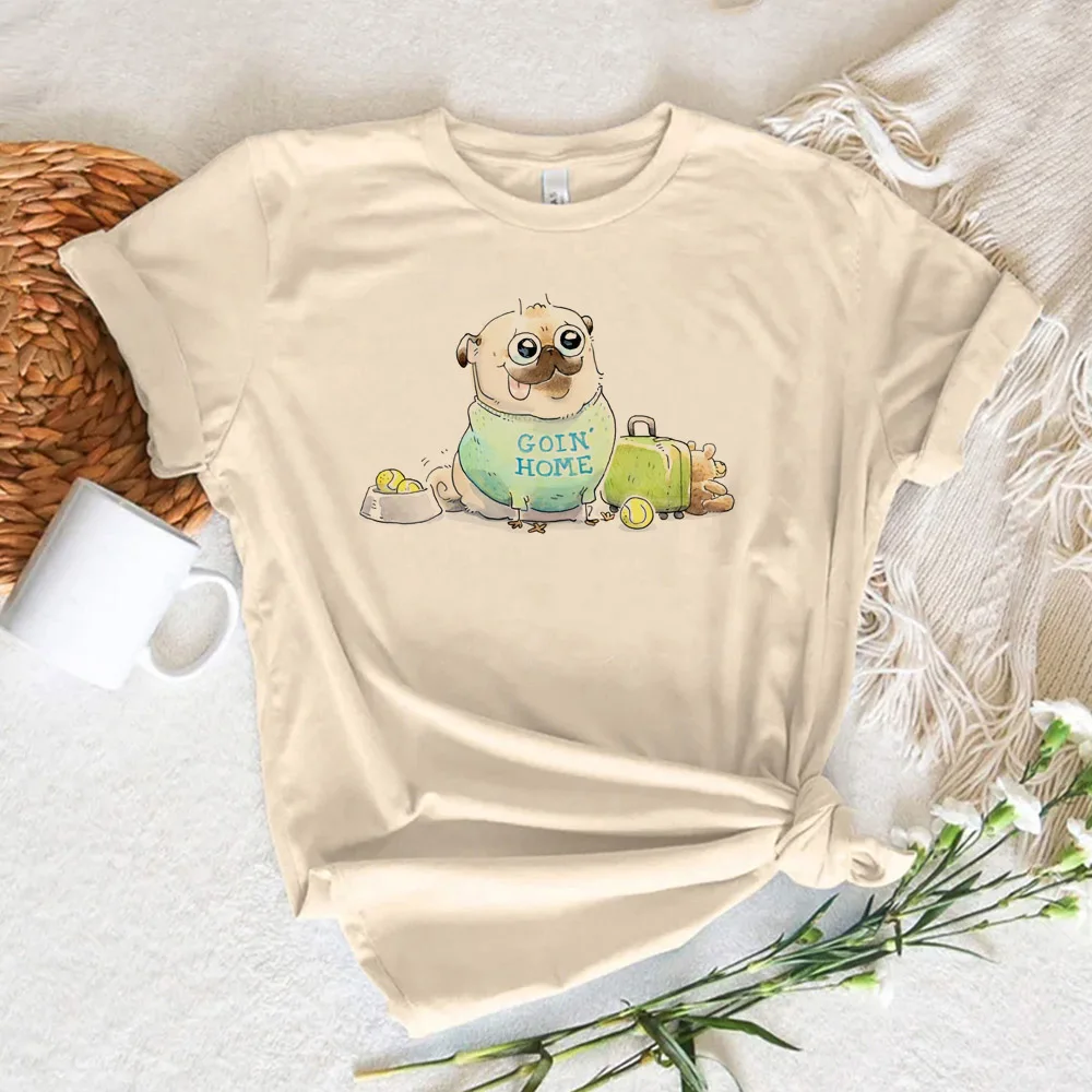 

Pug tshirt women summer t shirt female anime funny harajuku clothing