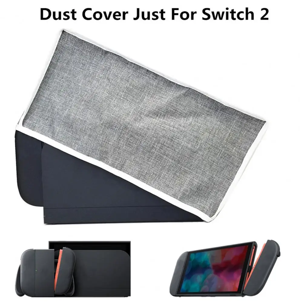 Cloth Dust Cover For Nintendo Switch 2 Game Console Charging Dock Dust-proof Protective Fabric Cover Shield Console Accessories