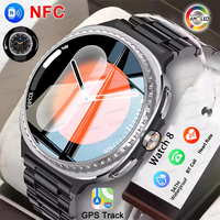 Fashion Watch 8 Ultra Classic GPS Smart Watch Compass Rotating Dial NFC HD Call Chat GPT 3ATM Waterproof 100+Sports Smart Watch