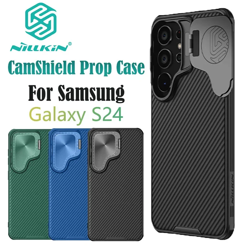 

for Samsung Galaxy S24 Case Nillkin Camshield Prop Case with Stand Camera Cases for Samsung Galaxy S24 Lens Protection Cover