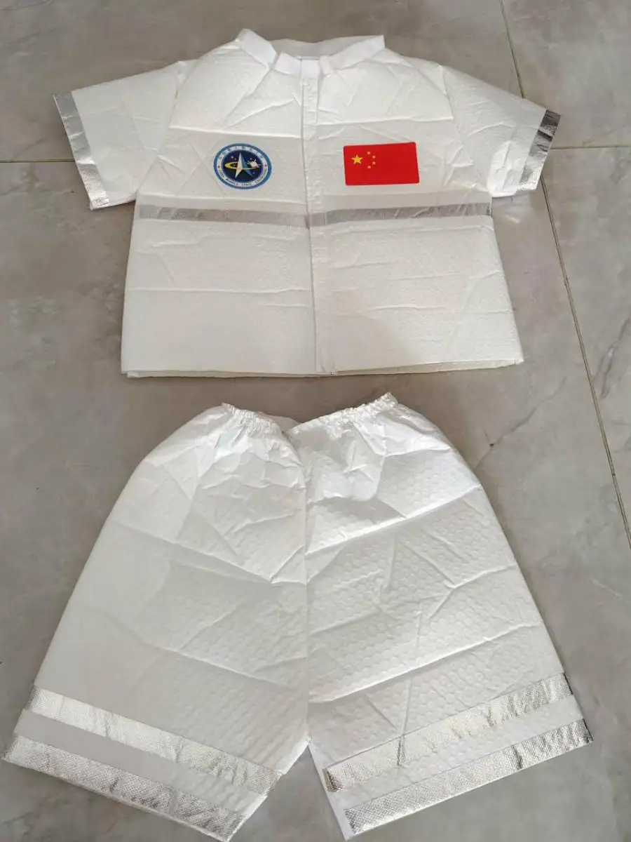 

Handmade Bubble Bag Astronaut Space Suit Material Eco-Friendly Fashion Show Children Adults Performance Costume Ethnic Stage ...
