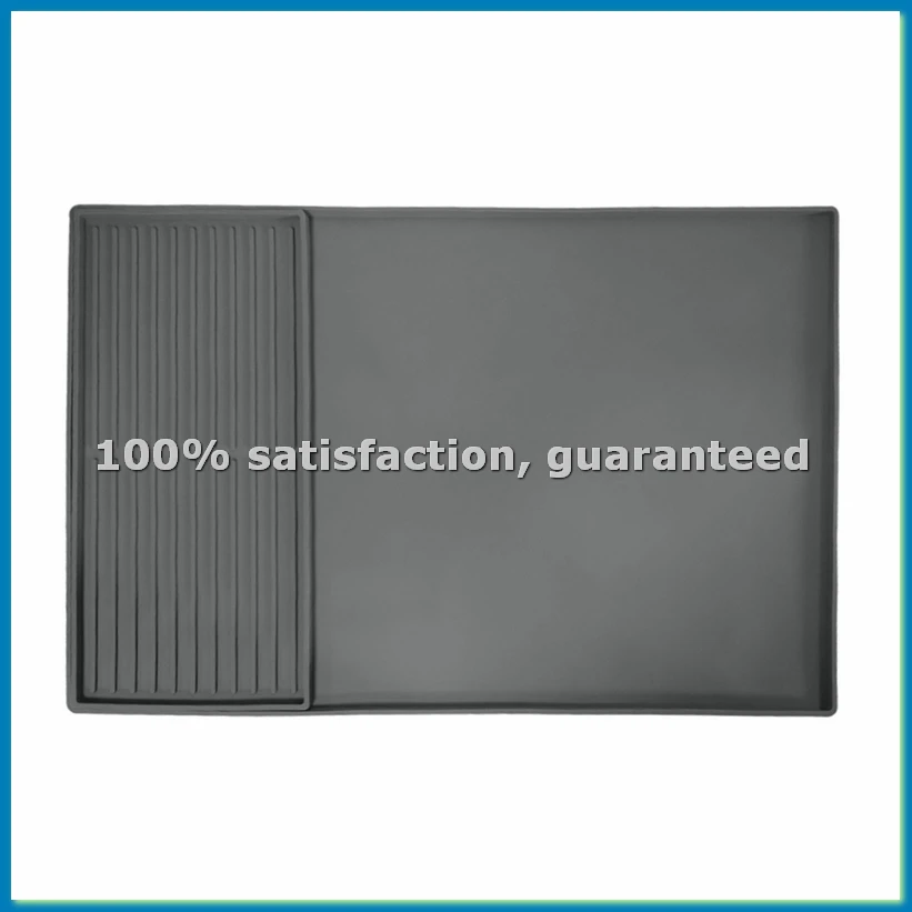 

Силиконовый коврик для кофе с приподнятыми краями, 24 x 16 дюймов, для столешниц, аксессуары для кофейни, подходит для Under-A69M