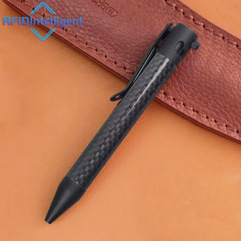 Metal Tactical Business Signature Pen, Heavy Feel Pull Pin, Auto Defesa Caneta Esferográfica, Escritório e Material Escolar, Alta Qualidade