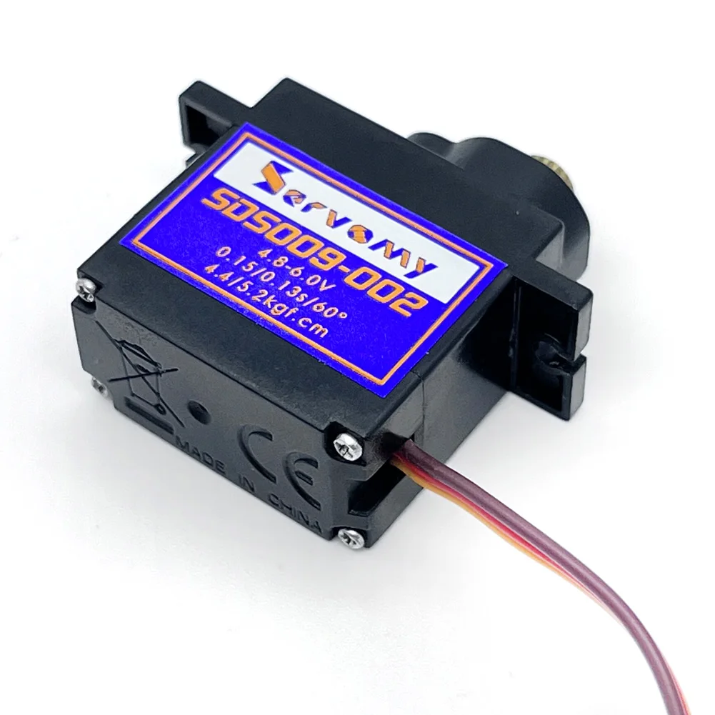 1/4PCS Servomia SDS009-02 SDS009-03 Servo digitale 9g Sec/60 °   Nessun carico 4,8 V per robot per auto RC Drift a corsa piatta