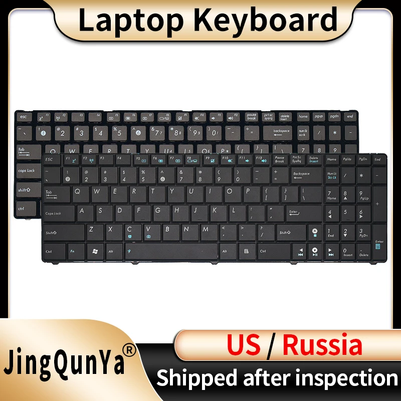 US/RU/Russian Laptop Keyboard For ASUS K50 X5DI K50AB X5IC X5DC X66IC K70IN K70IJ K50IE K61 K50IN Replacement