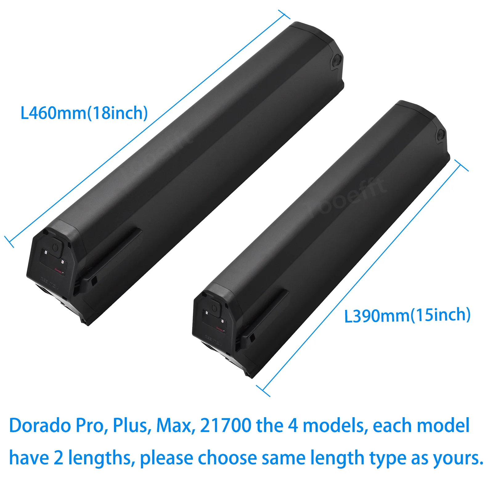 L460mm Reention Dorado 48 فولت دراجة كهربائية بطارية ليثيوم ل NCM موسكو ميلانو أسبن دراجة كهربائية