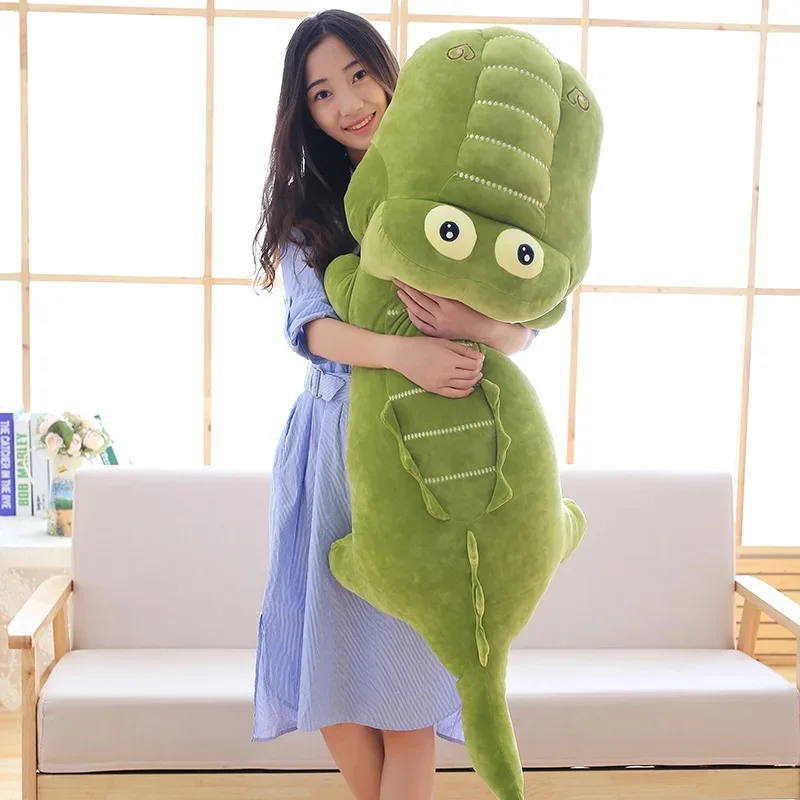 

Large Size Cartoon Crocodile Plush Toy Super Cute Room Doll Hug Pillow Comfortable Soft Plush Stuffed Pillow Child Birthday Gift