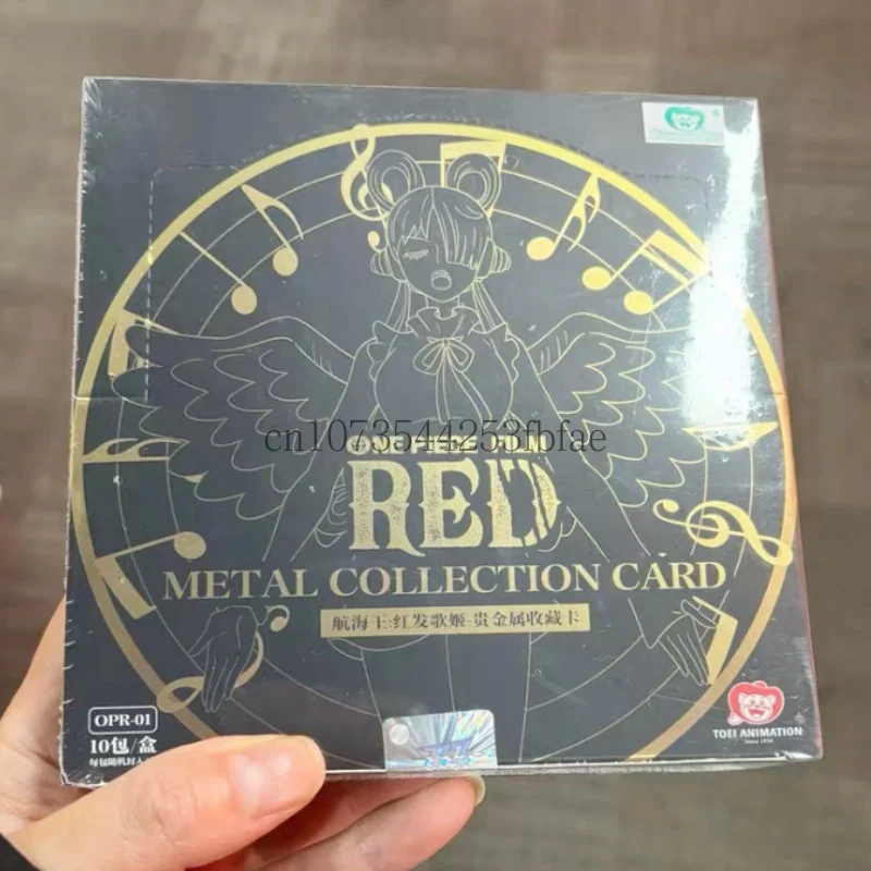 

Genuine One Piece Red Haired Songstress Precious Metal Collection Card Luffy Cp Pure Gold Silver King Card Bag Anime Toys Gifts