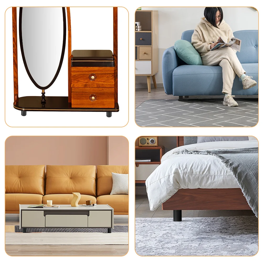 

4pcs Adjustable Furniture Legs Alloy Durable Wear Resistant Cabinet Sofa Feet Replacement Table Leg Riser Strong Load Bearing