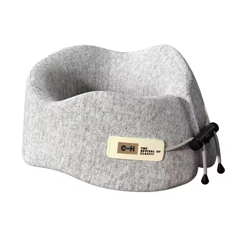 وسادة من إسفنج الذاكرة على شكل حرف U لدعم الرقبة أثناء السفر وسادة نوم ومسند للكتف على شكل حرف U وسادة رقبة لرحلة الطائرة