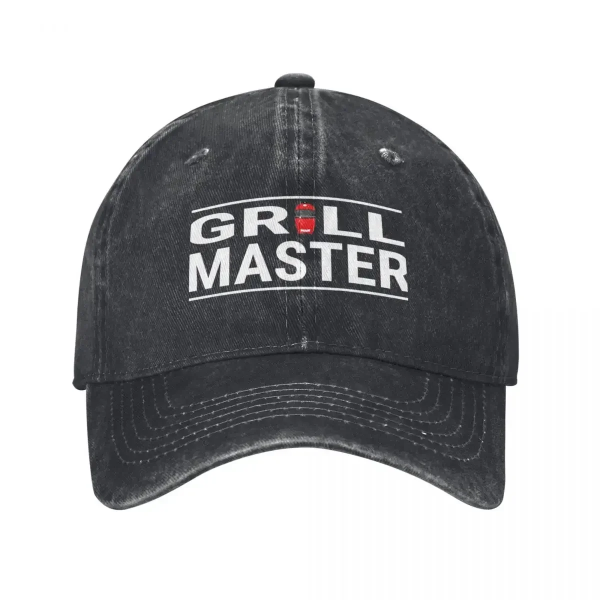 New Grill Master Baseball Cap Vintage Distressed Denim Washed Snapback Cap Men Women Outdoor Workouts Unstructured Soft Hats Cap