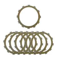 LOPOR 7 Uds. Placas de discos de embrague de calle fibrosos para motocicleta HONDA CR250 CRF450 CR480 CR500 XR500 XR600 XL600 NX650 VF700